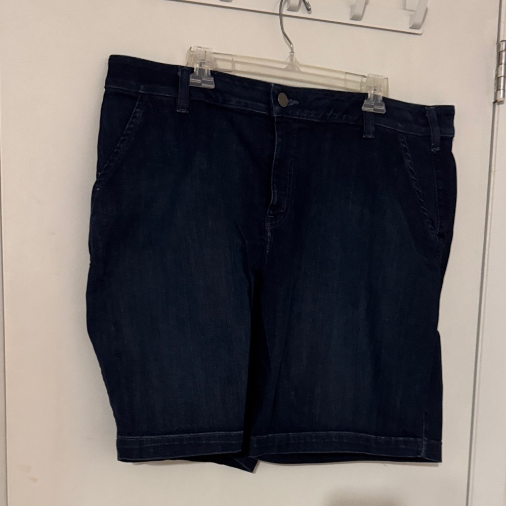 Lane Bryant Women's Dark Blue Denim Shorts